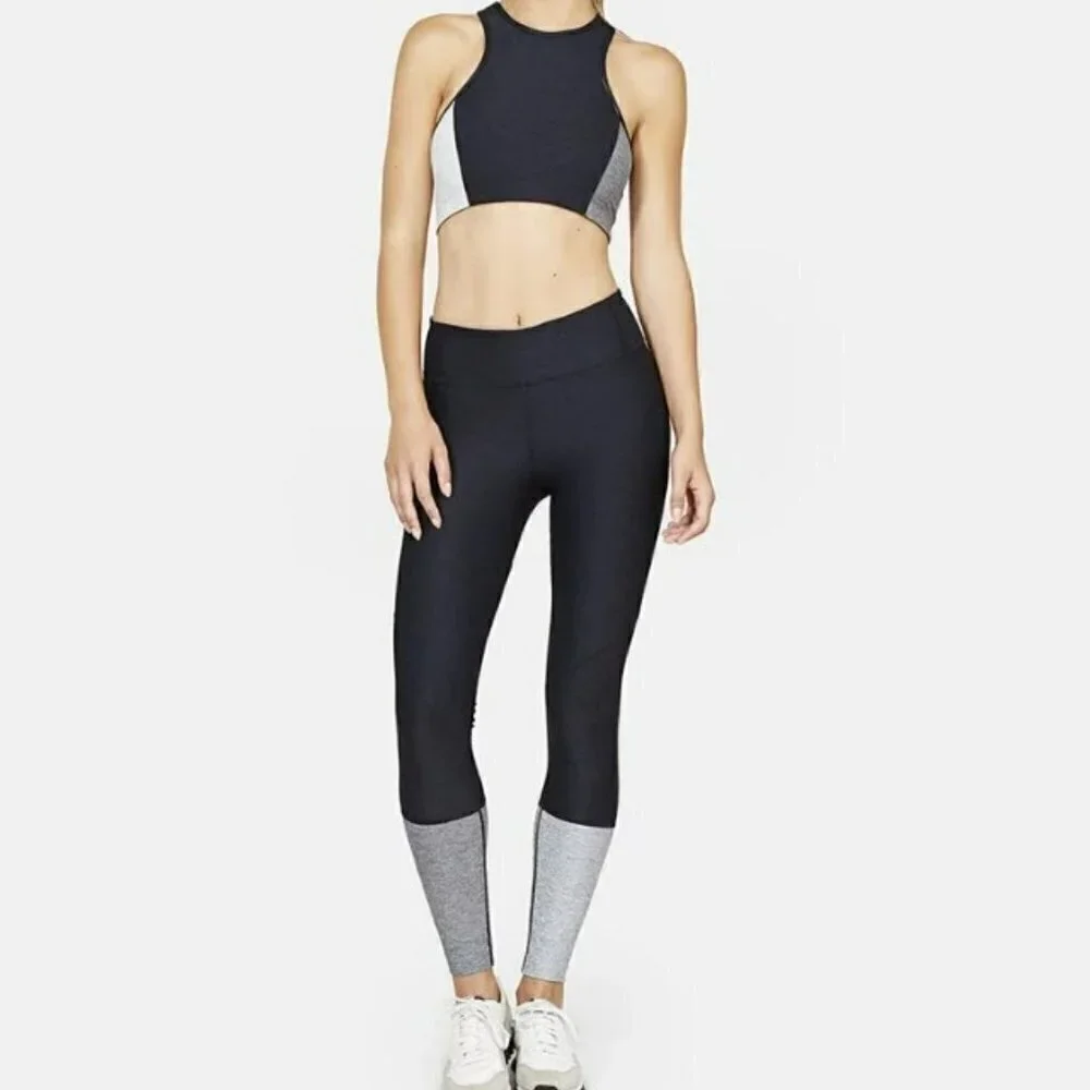 Outdoor Voices | Dipped 7/8 Warmup High Rise Colorblock Leggings Size S